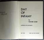 Day of Infamy. First Edition 1957