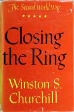 The Second World War  Closing the Ring. First Edition (1951) by Winston S. Churchill.