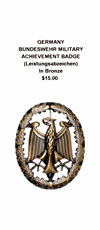 Bundeswehr Military Achievement Badge in Bronze