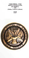 Table Medal War Office United States of America 1959