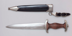 WWII German NSKK Dagger. 'Aesculap Tuttlingen' early maker marked