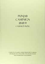 Punjab Campaign 1848-9 Casualty Roll