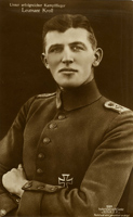 Oberleutnant Heinrich Cladius Kroll. Sanke 597. Glue mark around reverse edge.