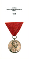 Franz Josef Memorial Medal - Obverse