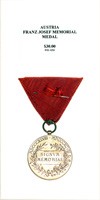 Franz Josef Memorial Medal - Reverse