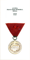 Franz Josef Memorial Medal - Reverse