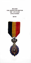 Civil Service Decoration 1867 4th Class Early Example