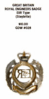 Royal Engineers Badge Reverse