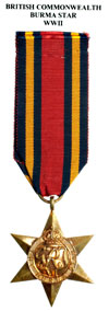 Burma Star WWII