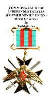 Medal for Service in Tadzhikistan