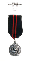 Winter War Medal 1939 - 1940 - Obverse