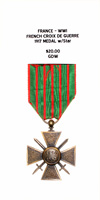 WW1 - Croix de Guerre 1917 (with Star) - Reverse