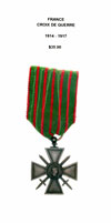 Croix de Guerre 1914 - 1917