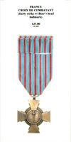Croix de Combatant (Early Strike with Boar's Head Hallmark) - Reverse