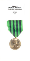 Franco - Prussian War Service Medal - Obverse