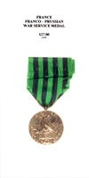 Franco - Prussian War Service Medal - Reverse