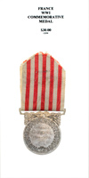 WWI Commemorative Medal - Reverse