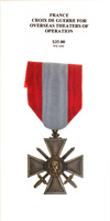 Croix de Guerre for Overseas Theaters of Operation - Obverse