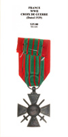 WWII Croix de Guerre (Dated 1939) - Reverse