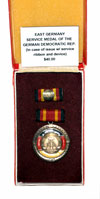 Service Medal of the German Democratic Republic (in case of issue with service ribbon and device)