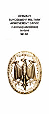 Bundeswehr Military Achievement Badge in Gold