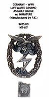 Germany, WWII - Luftwaffe Ground Assault Badge