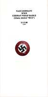 WWII German NSDAP Badge (22mm, labeled 'M1/6') - Obverse