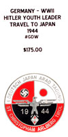 Hitler Youth Leader Travel to Japan 1944 - Obverse
