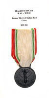 Bronze Merit of Italian Red Cross - Reverse