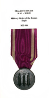 Military Order of the Roman Eagle - Reverse