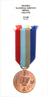 National Service Medal 1966-1970 - Reverse