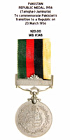 To commemorate Pakistan's transition to a Republic on 23 March 1956