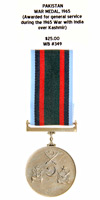 Pakistan War Medal, 1965
