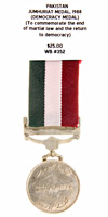 Pakistan, Jumhuriat Medal, 1988