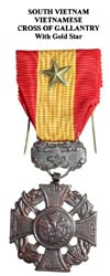 Vietnamese Cross of Gallantry with Gold Star