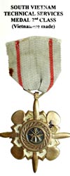 Technical Service Medal 2nd Class (Vietnamese Manufactured)