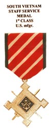 Staff Service Medal 1st Class (U.S. Manufactured)