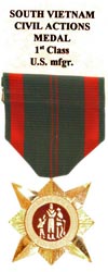 Civil Actions Medal 1st Class (U.S. Manufactured)