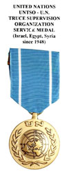UNTSO Truce Supervision Organization Service Medal