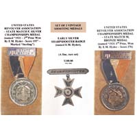 Set of 3 Vintage Shooting Medals