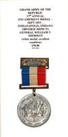 Grand Army of the Republic 27th Annual Encampment Medal September 1893 - Reverse