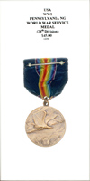 WWI - Pennsylvania NG World War Service Medal - Reverse
