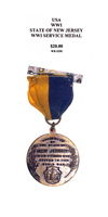 State of New Jersey WWI Service Medal - Reverse
