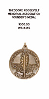Theodore Roosevelt Memorial Association Founder's Medal - Reverse