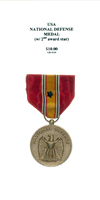 National Defense Medal (with 2nd Award Star) - Obverse
