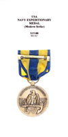 Navy Expeditionary Medal (Modern Strike) - Reverse