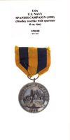 U.S. Navy Spanish Campaign (1898) (Studley Restrike) - Obverse