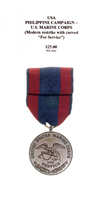 Philippine Campaign - U.S. Marine Corps (Modern Restrike) - Reverse