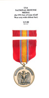 National Defense Medal (In 1991 box of issue - Gulf War era - with ribbon bar) - Obverse