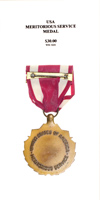 Meritorious Service Medal - Reverse